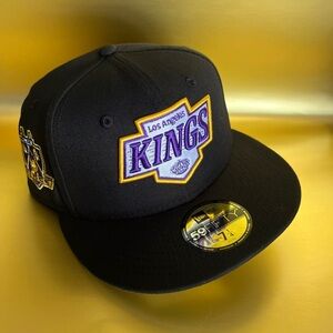 New Era Black and Purple Alternate Los Angeles Kings 7 1/4 59fifty